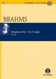 Brahms: Symphony No. 3 F major Opus 90 (Study Score + CD) published by Eulenburg
